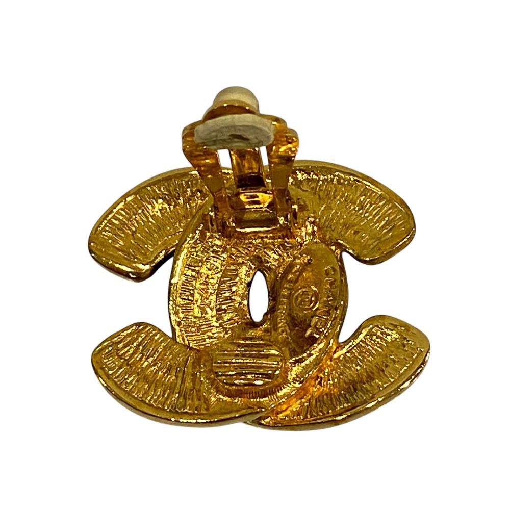 美品 CHANEL シャネル ヴィンテージ マトラッセ ココマーク クリップ