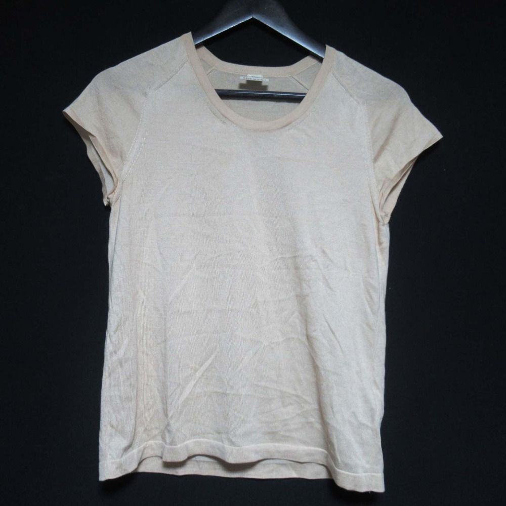 エルメス HERMES シルク コットン サマーニット 半袖 セーター Vネック