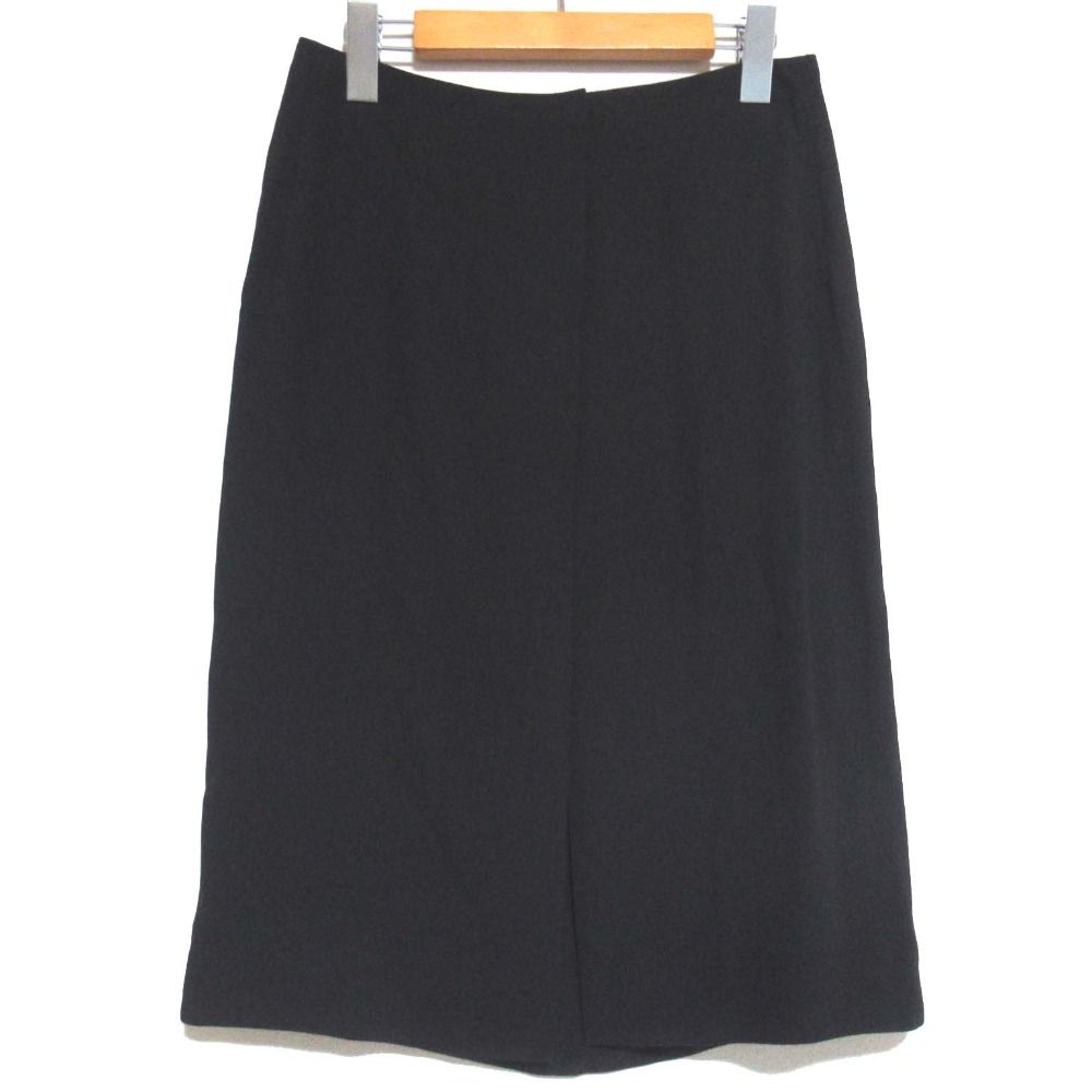 HERMES エルメス マルジェラ期 ひざ丈 ラップスカート サイズ36 ブラック レディース 古着
