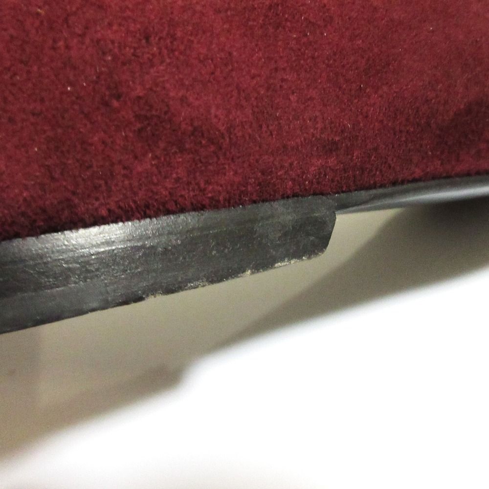  HERMES エルメス H フラットパンプス サイズ35 1 2 36.5 約23.5 cm バーガンディ レディース 古着 ハイヒール パンプス パンプス