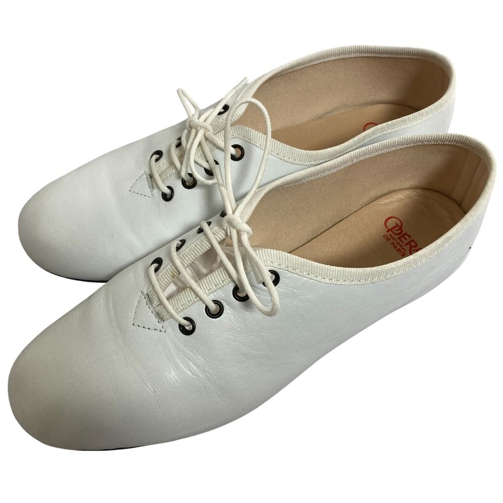 OPERA DE PARIS ODAINE オペラ ナショナル ドゥ パリ ウデーヌ バレエシューズ サイズ37 23.5ｃｍ相当 ホワイト レディース 古着
