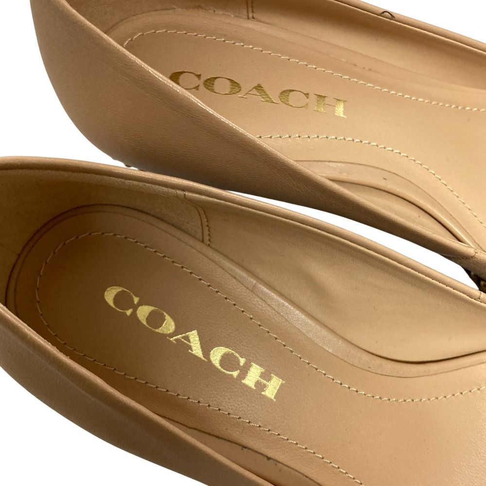 新品同様 COACH コーチ ジャッキー ポインテッドトゥパンプス G5264