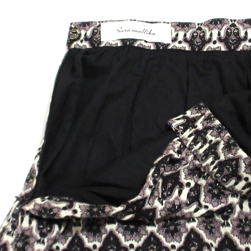 美品 sara mallika サラマリカ コモンプリントスカート 020322SA2