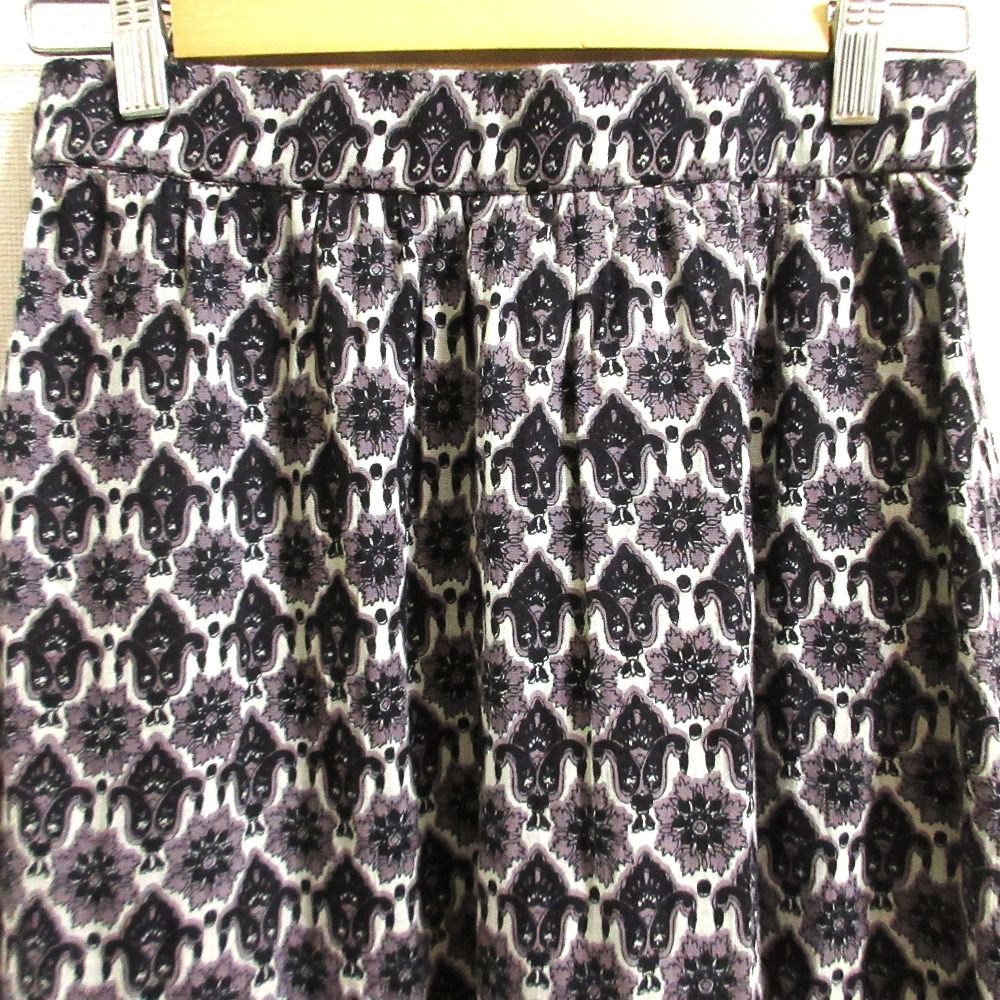 美品 sara mallika サラマリカ コモンプリントスカート 020322SA2