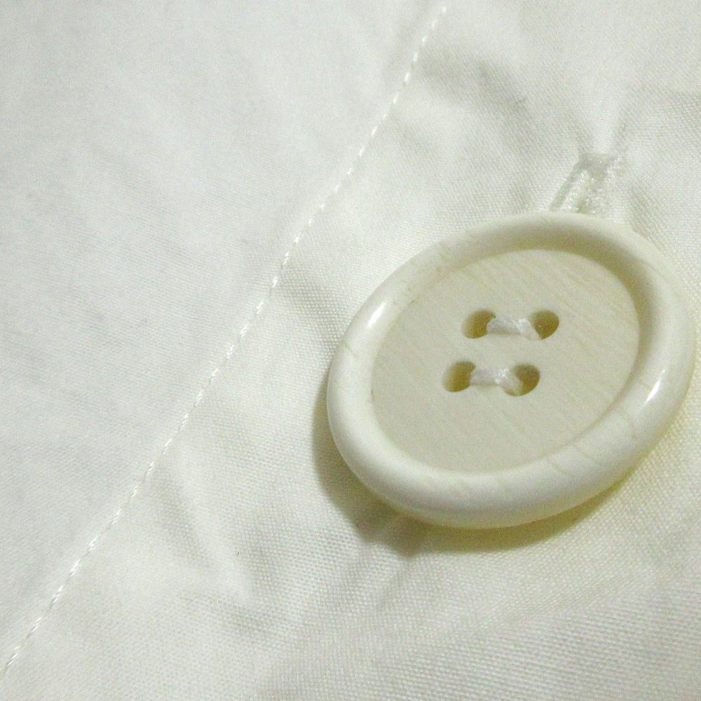 ENFOLD エンフォルド スカラップオーバーシャツ サイズ38 ホワイト レディース 古着