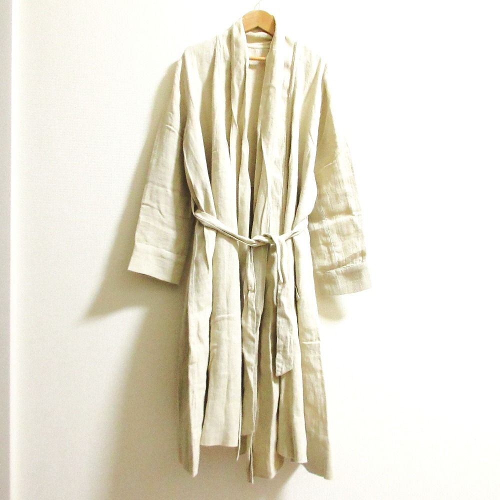 nest Robe ネストローブ リネンガウンコート ベージュ レディース 古着
