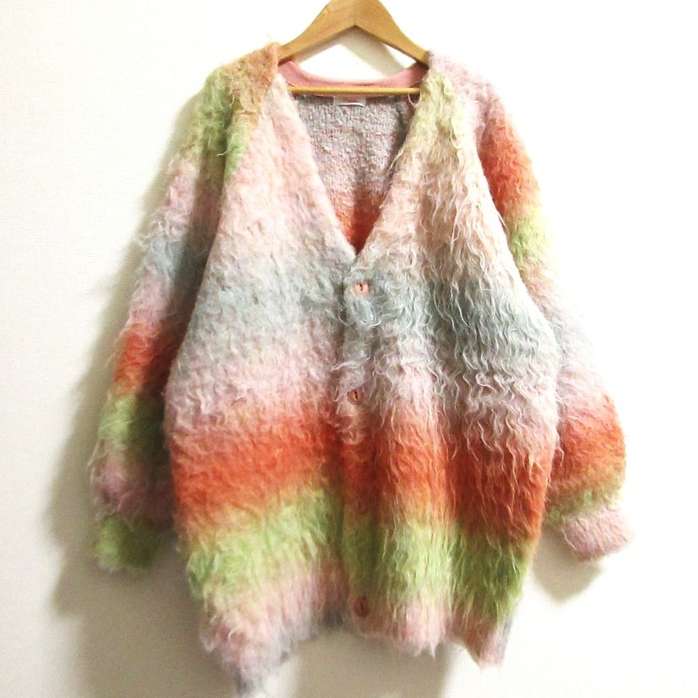 良品 FREADA フリーダ シャギーニット カーディガン サイズONE SIZE