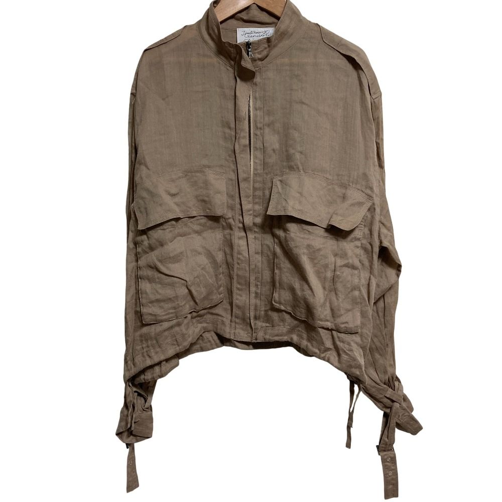 美品 Chaos カオス ゴーダブルゾン ラミー スタンドカラー ジップ