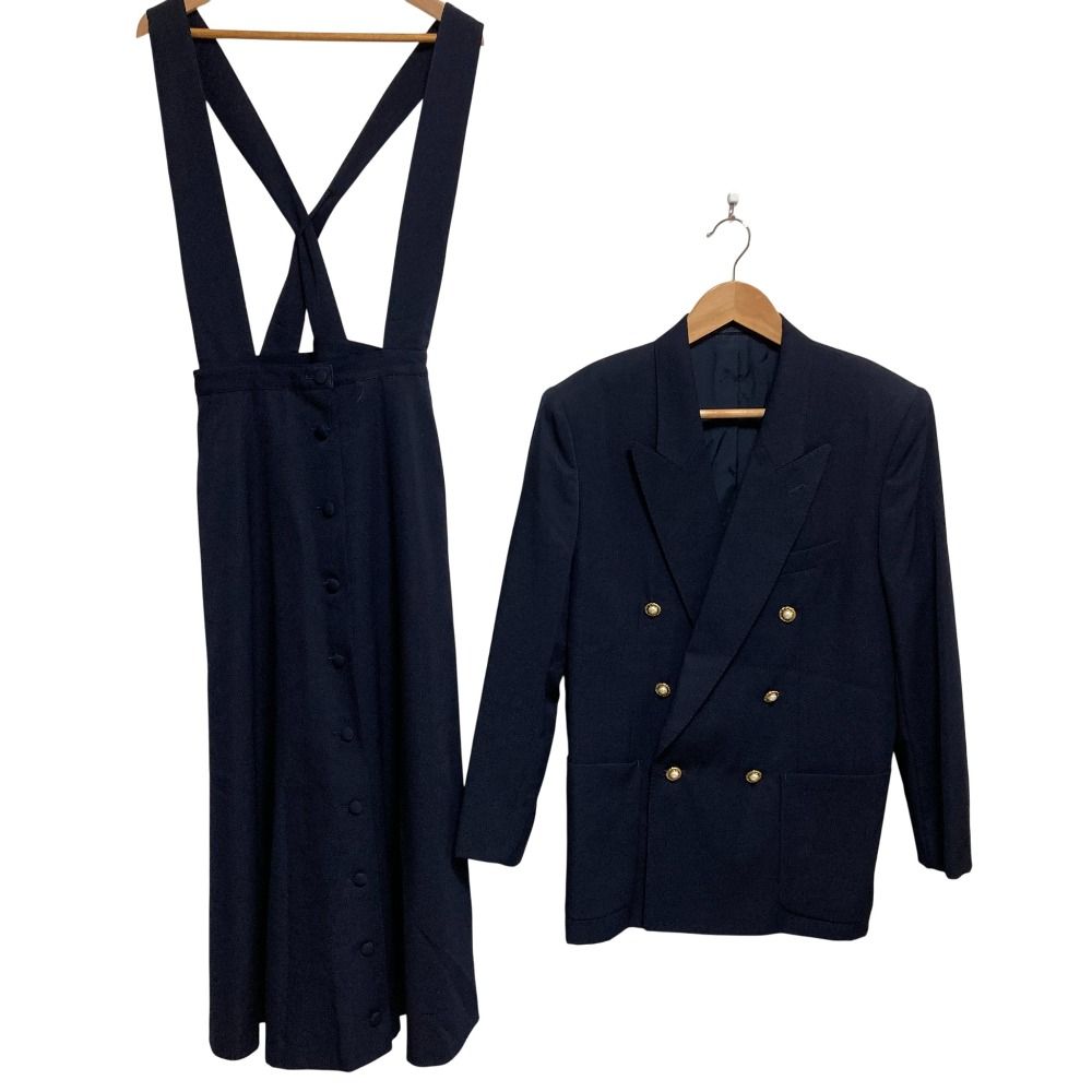 【超メルカリ市】INGEBORG ジャケット·スカート ２点 セット 美品 INGEBORG インゲボルグ パールボタン ダブルジャケット