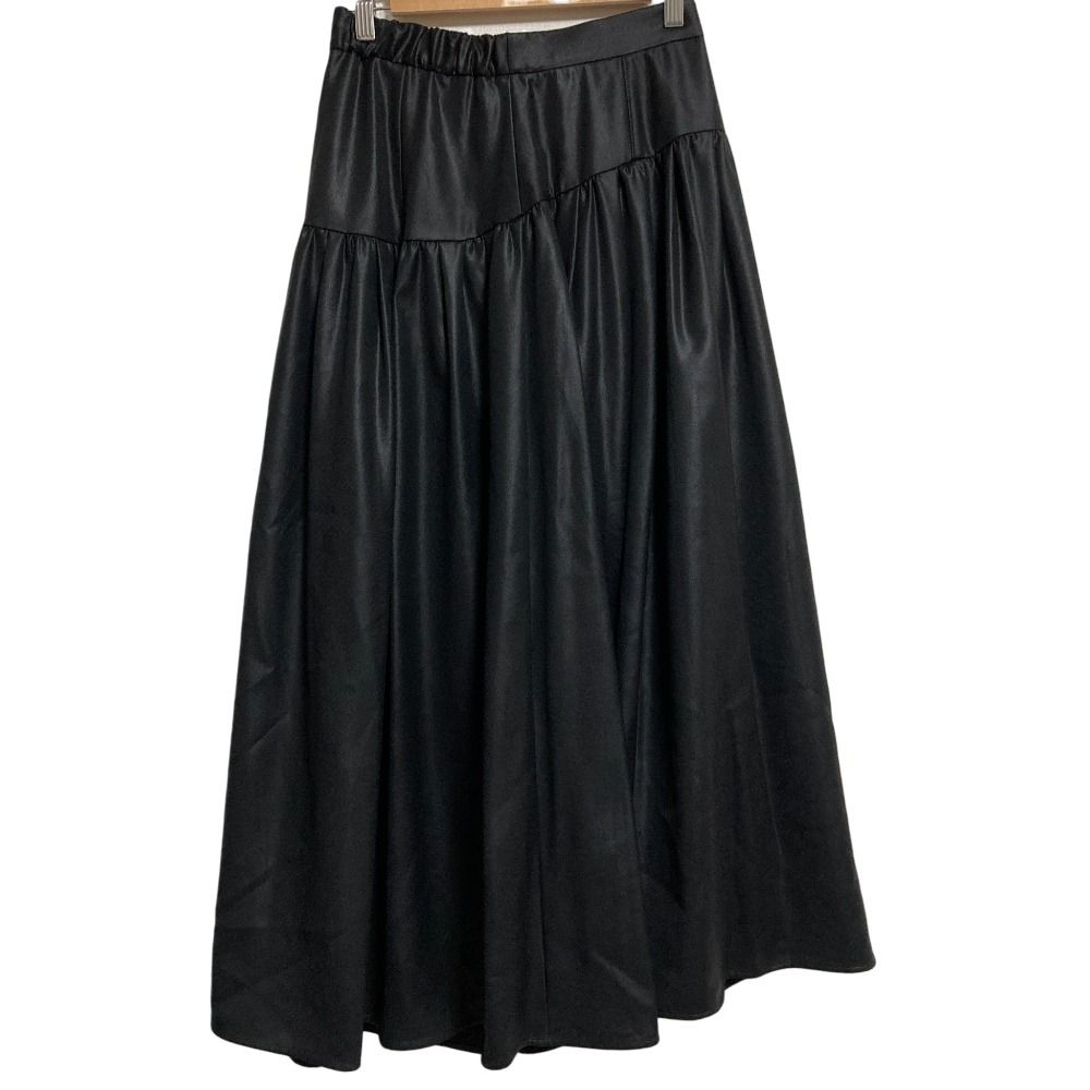 ♥ 25 SS Grace Class グレースクラス チンツジョーゼットスカート サイズ38 ブラック レディース 古着