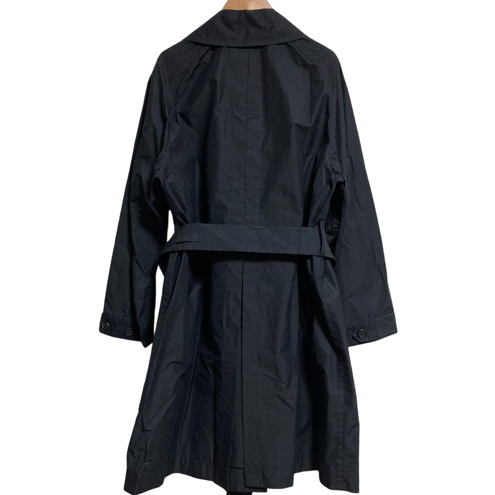 HOWELL マーガレットハウエル COTTON NYLON COATING ステンカラーコート スプリングコート サイズ3 ネイビー レディース 古着