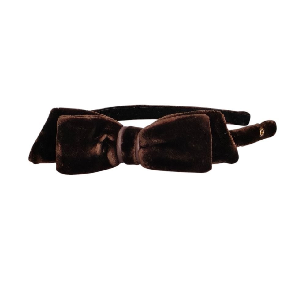 美品 ALEXANDRE DE PARIS アレクサンドルドゥパリ ベロア リボン