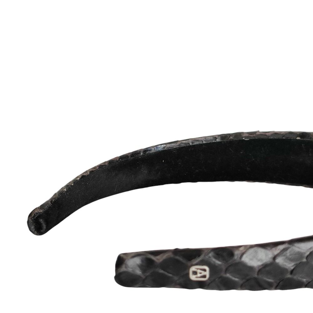 美品 ALEXANDRE DE PARIS アレクサンドルドゥパリ パイソンレザー