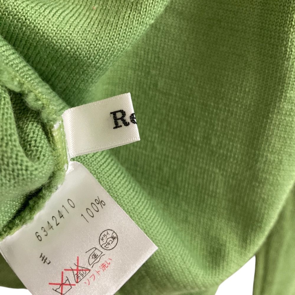 新品 Rene ルネ ニット 緑　グリーン 36 美品 Rene ルネ タートルネック ウール ニット カットソー セーター