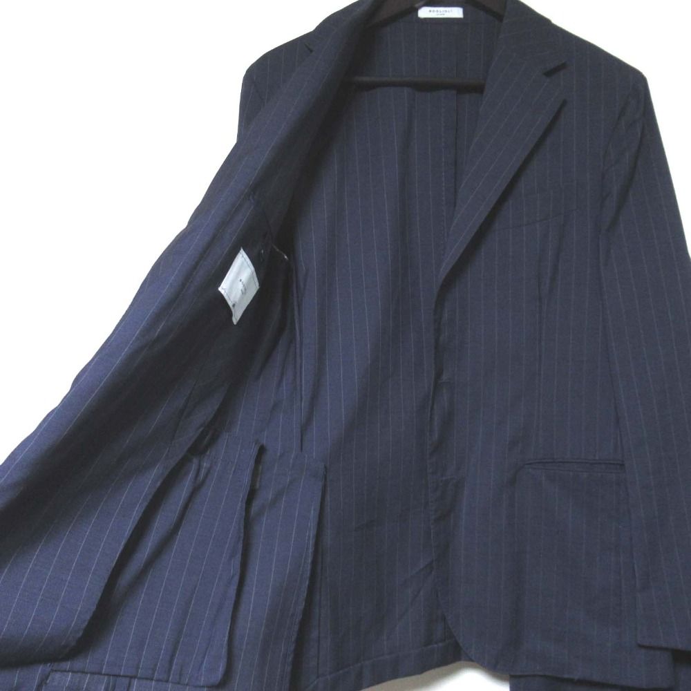 美品 BOGLIOLI ボリオリ ピンストライプ 3B シングル テーラード