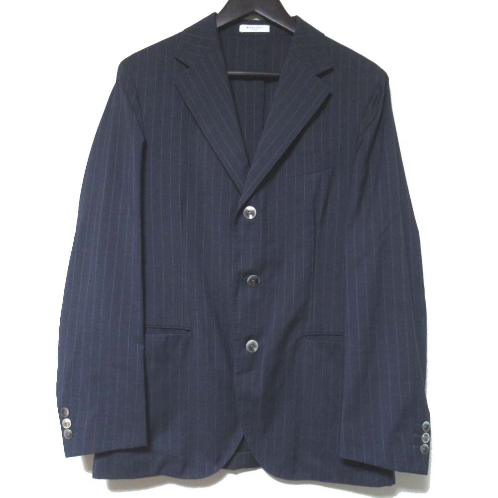 美品 BOGLIOLI ボリオリ ピンストライプ 3B シングル テーラード