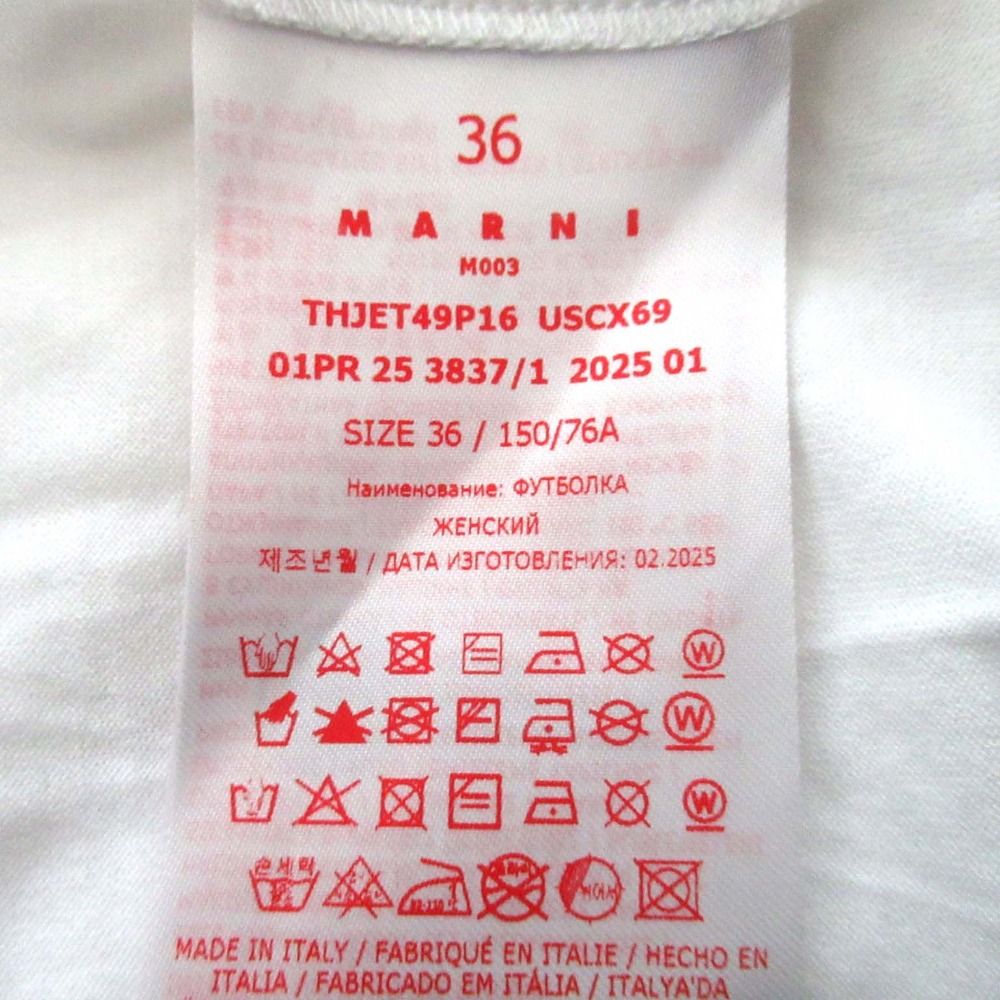 美品 25SS MARNI マルニ バンビプリント 半袖 Tシャツ サイズ36