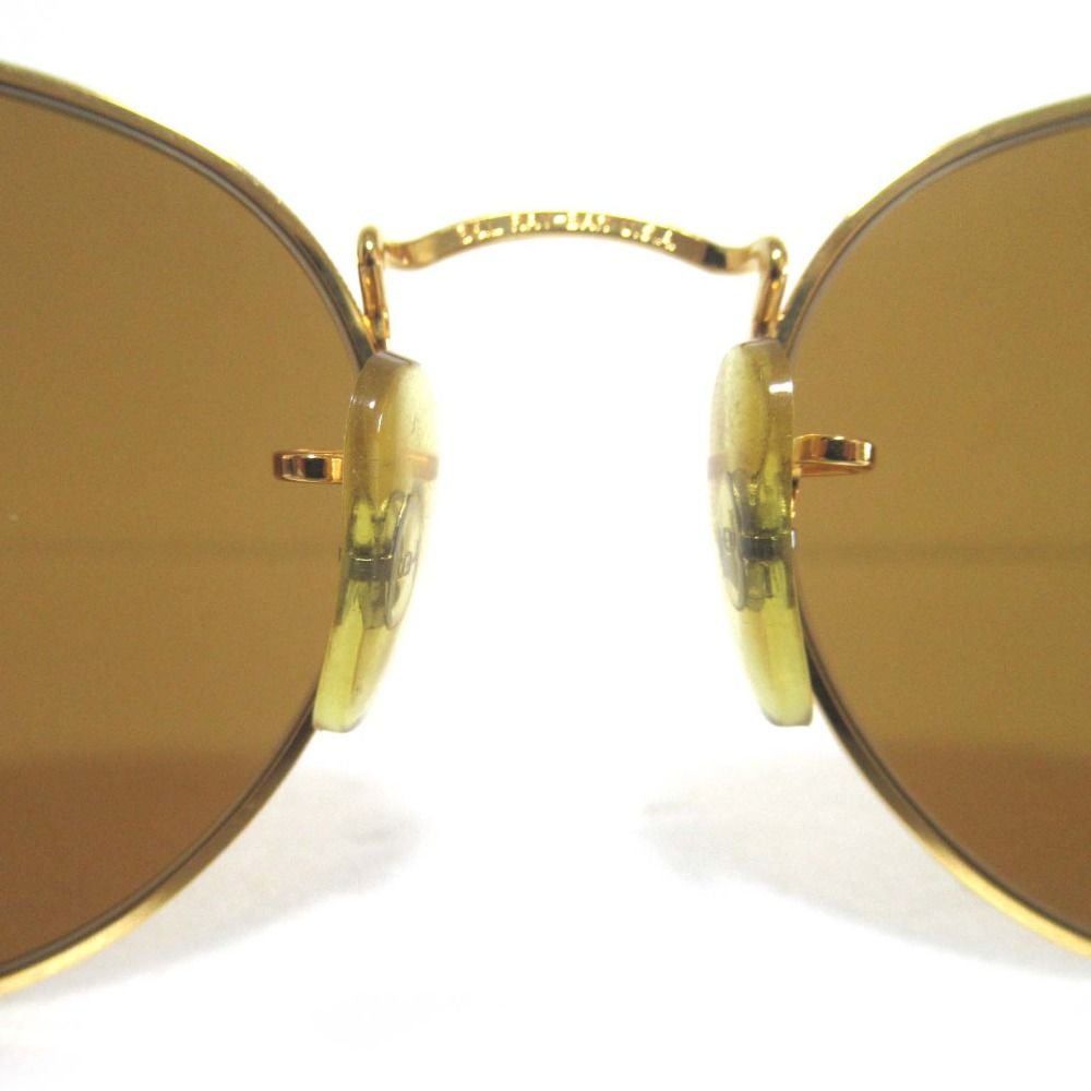 Ray-ban レイバン B-L ボシュロム 度なし クロマックス ラウンド サングラス ライトブラウンレンズ×ゴールドカラーフレーム メンズ 古着