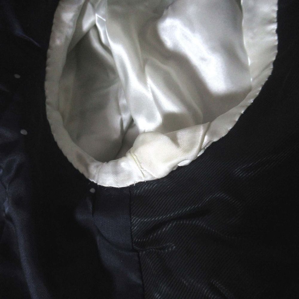 Paul Smith ポールスミス ドット柄ライニング シングル ベルベット テーラードジャケット Mサイズ ネイビー メンズ 古着