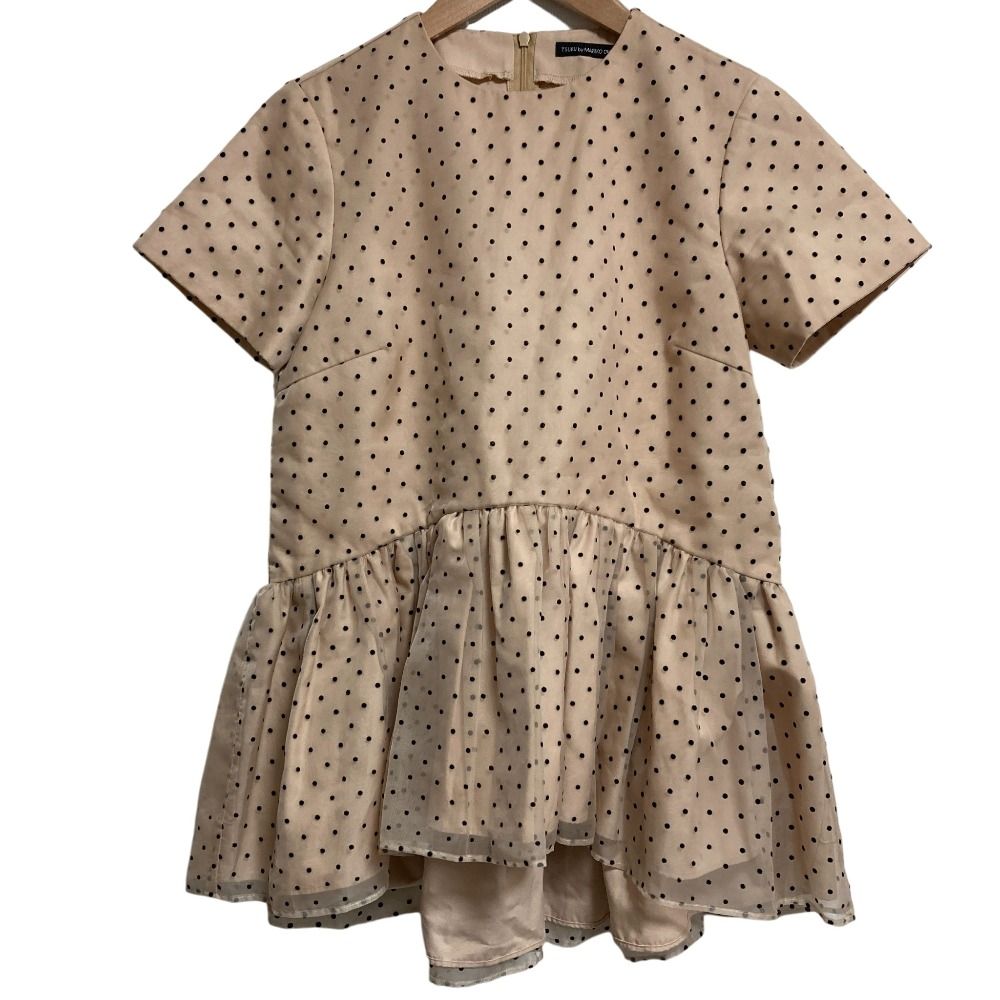 美品 TSURU BY MARIKO OIKAWA ツルバイマリコオイカワ satine ドット柄