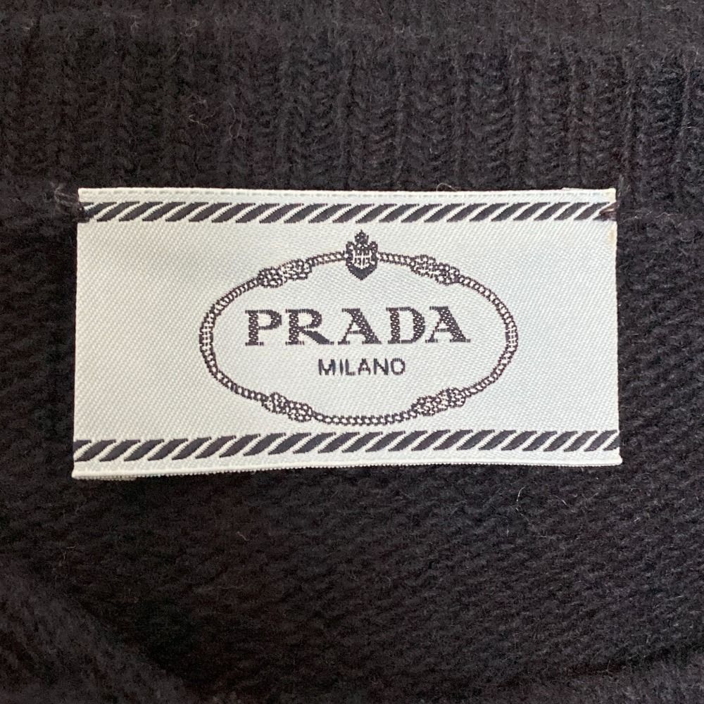 美品 PRADA プラダ ウール カシミヤブレンド 半袖 ニット プルオーバー