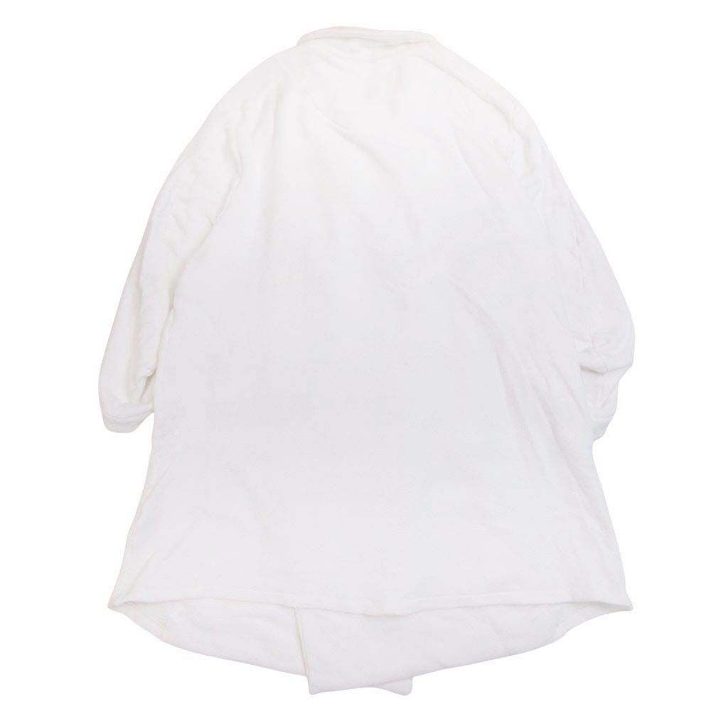 bajra バジュラ スウェット ダブルブレスト ジャケット ブルゾン ピーコート アウター 七分袖 0 白 ホワイト レディース 古着