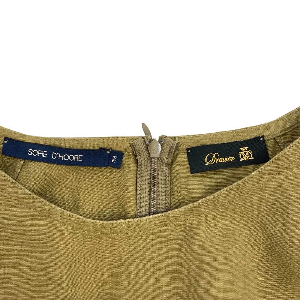 美品 SOFIE DHOORE Drawer ソフィードール リネンノースリーブ