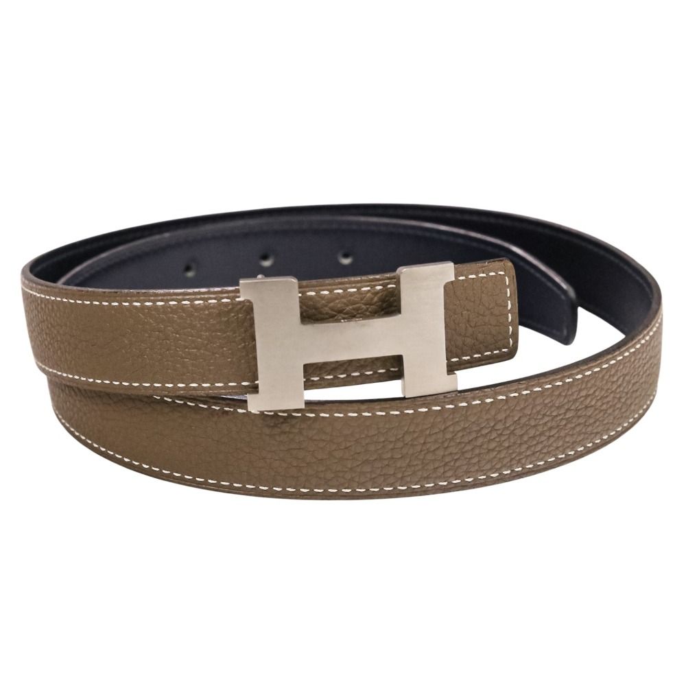 【Hermes】★エルメス コンスタンス ベルトバックル Hバックル シルバー エルメス Hロゴ コンスタンス ベルト シルバー ブラック 付属品完備