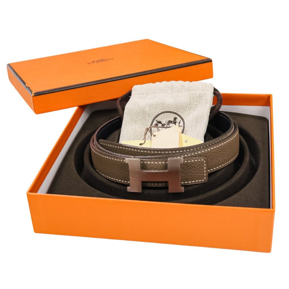 美品 HERMES エルメス ミニ コンスタンス 24mm Hバックル レザーベルト 