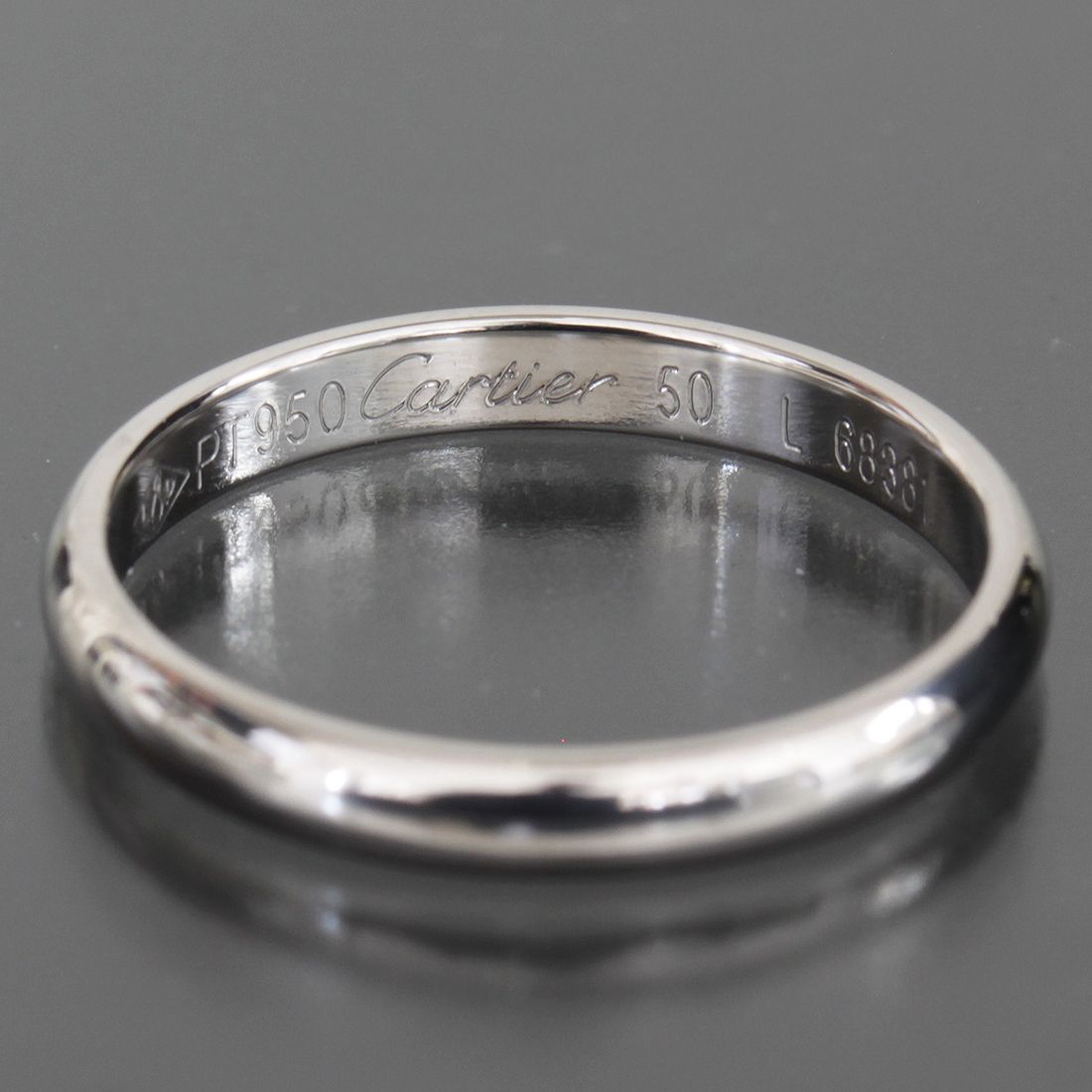 カルティエ プラチナリング 9.5号(50) PT950 指輪 箱 E1932 - メルカリ