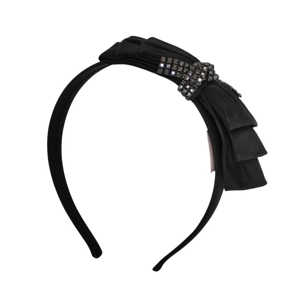 良品 ACCA アッカ ラインストーン リボン カチューシャ ヘア