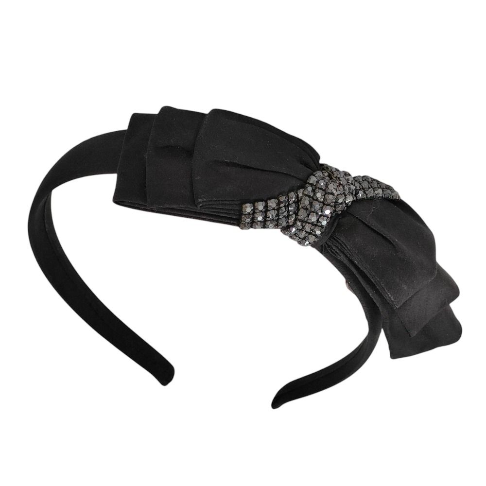 良品 ACCA アッカ ラインストーン リボン カチューシャ ヘア