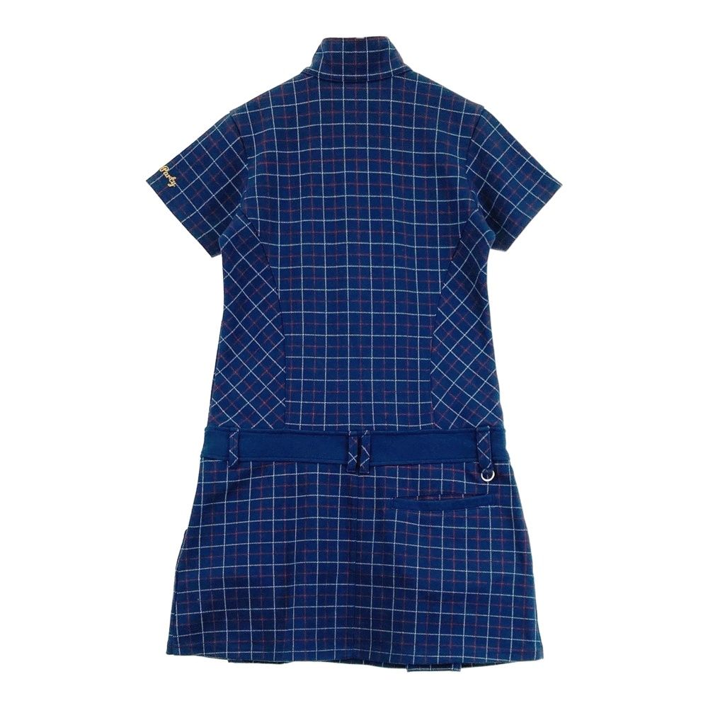 サイズ：M FILA GOLF フィラゴルフ 半袖ワンピース プリーツ ワッペン