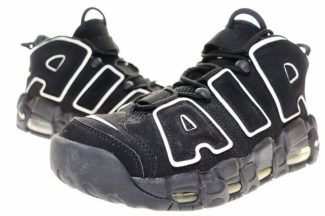 ナイキ NIKE AIR MORE UPTEMPO BLACK 25cm 414962-002 エア モア アップテンポ モアテン ブラック 黒 【ブランド古着ベクトル】【】▲251126
