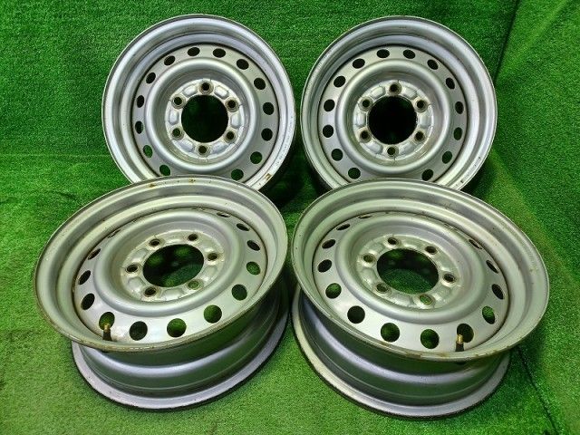 社外 ﾊｲｴｰｽ ホイール スチール シルバー 15インチ 6 J 6穴 4本 139 7