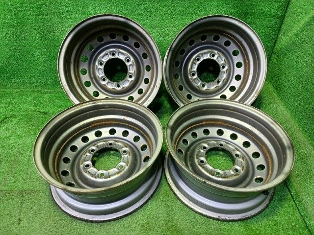 社外 ﾊｲｴｰｽ ホイール スチール シルバー 15インチ 6 J 6穴 4本 139 7