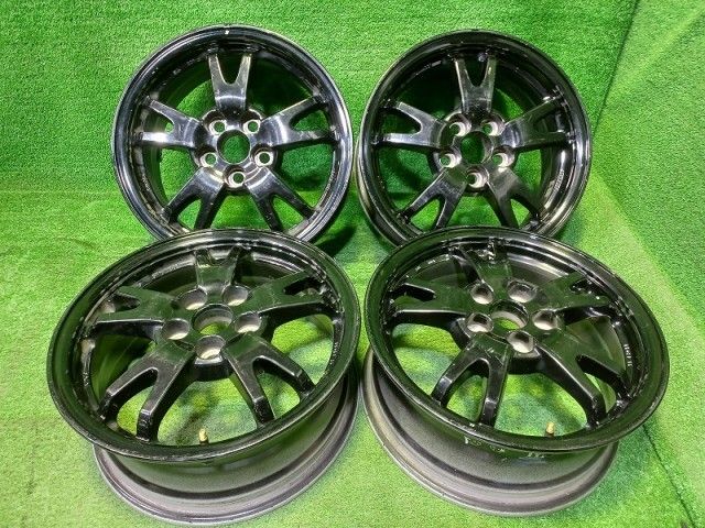 トヨタ TOYOTA プリウス ZVW 30 ホイール アルミ クロ 15インチ 6 J 5穴 4本 100 45