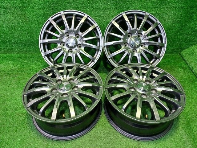 レーベン ﾉｱ ｳﾞｫｸｼｰ ｴｽｸｧｲｱ ホイール アルミ ガンメタ 15インチ 6 J 5穴 4本 114 3 53