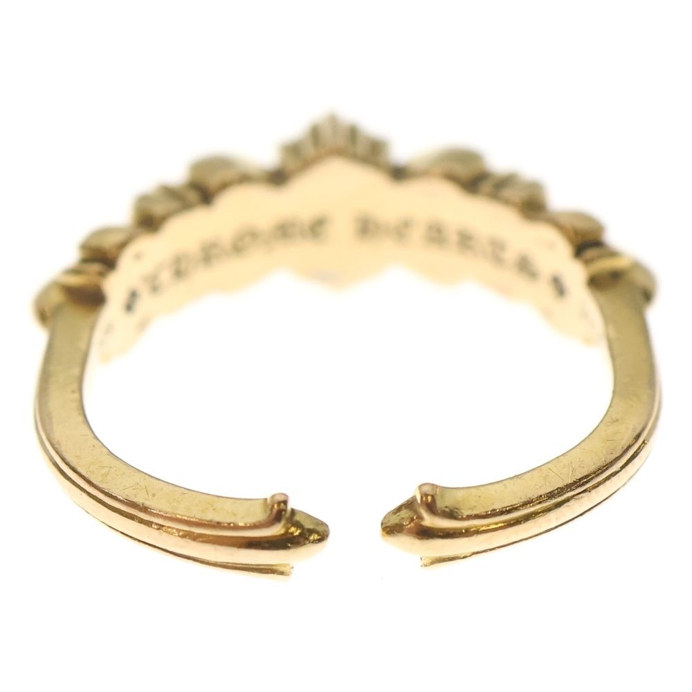 CHROME HEARTS クロムハーツ 22 K BABY CLSC ベイビークラシックダブルフローラルリング ゴールド