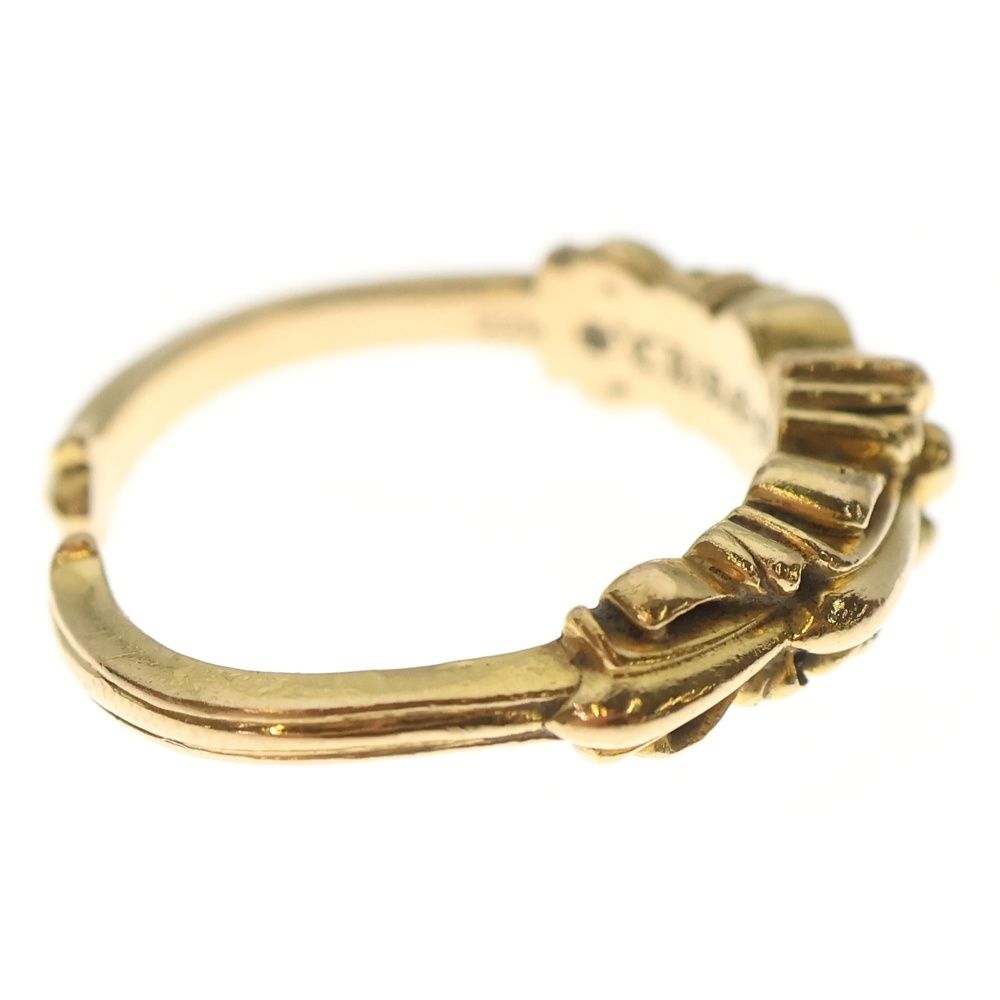CHROME HEARTS クロムハーツ 22 K BABY CLSC ベイビークラシックダブルフローラルリング ゴールド