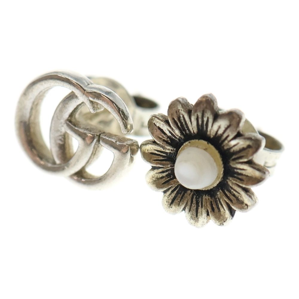 GUCCI グッチ ダブルG スタッズ ピアス マザーオブパール 527390