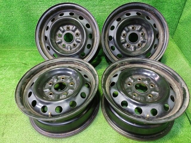 トヨタ TOYOTA マーク2 GX 90 ホイール スチール クロ 14インチ 6 J 5穴 4本 114 3