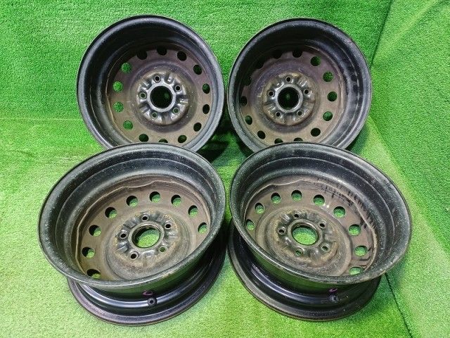 トヨタ TOYOTA マーク2 GX 90 ホイール スチール クロ 14インチ 6 J 5穴 4本 114 3