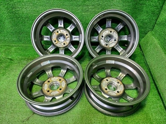 レーベン ﾊｲｾﾞｯﾄ ﾜｺﾞﾝR EKﾜｺﾞﾝ ホイール アルミ ガンメタ 13インチ 4 00 B 4穴 4本 100 43