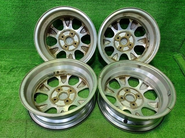 スズキ SUZUKI ワゴンR MH 23 S ホイール アルミ ポリッシュ 14インチ 4 5 J 4穴 4本 100 50