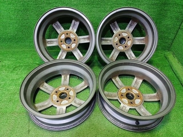 スズキ SUZUKI KEI HN 22 S ホイール アルミ ガンメタ 15インチ 4 5 J 4穴 4本 100 50