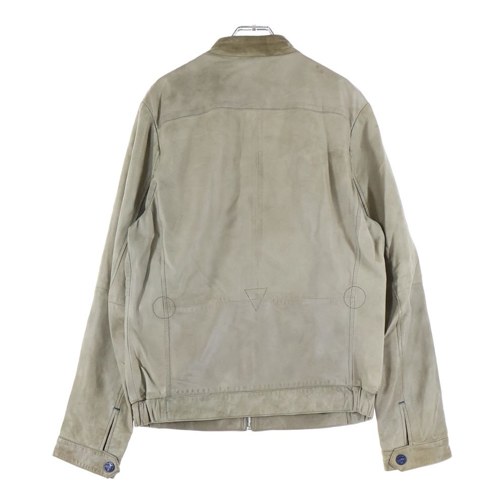 G-STAR RAW ジースターロウ ESSENTIAL LEATHER JKT ニュー エッセンシャル マルチポケット レザー ライダースジャケット ベージュ