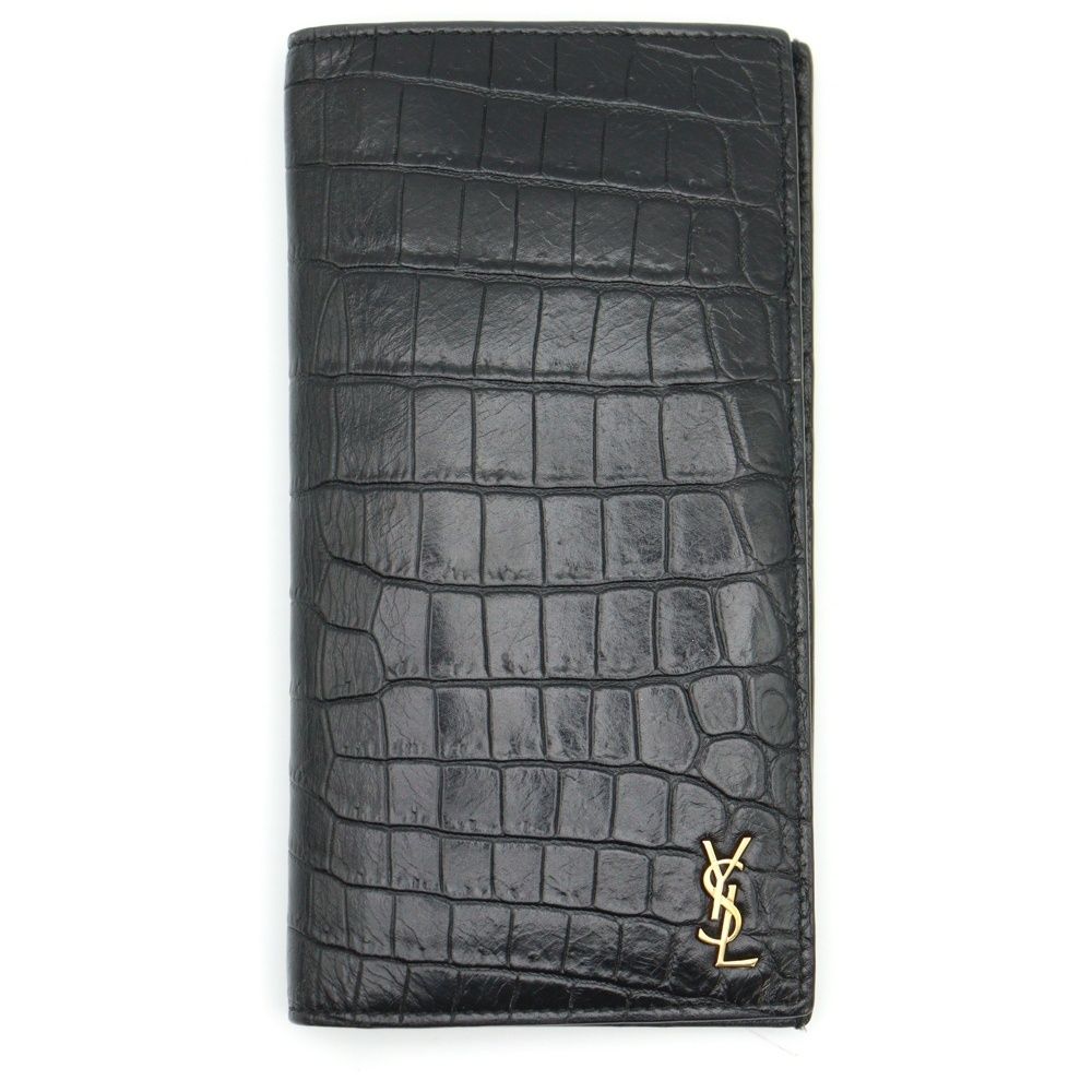 SAINT LAURENT PARIS (サンローランパリ) カサンドラ クロコ型押し 二