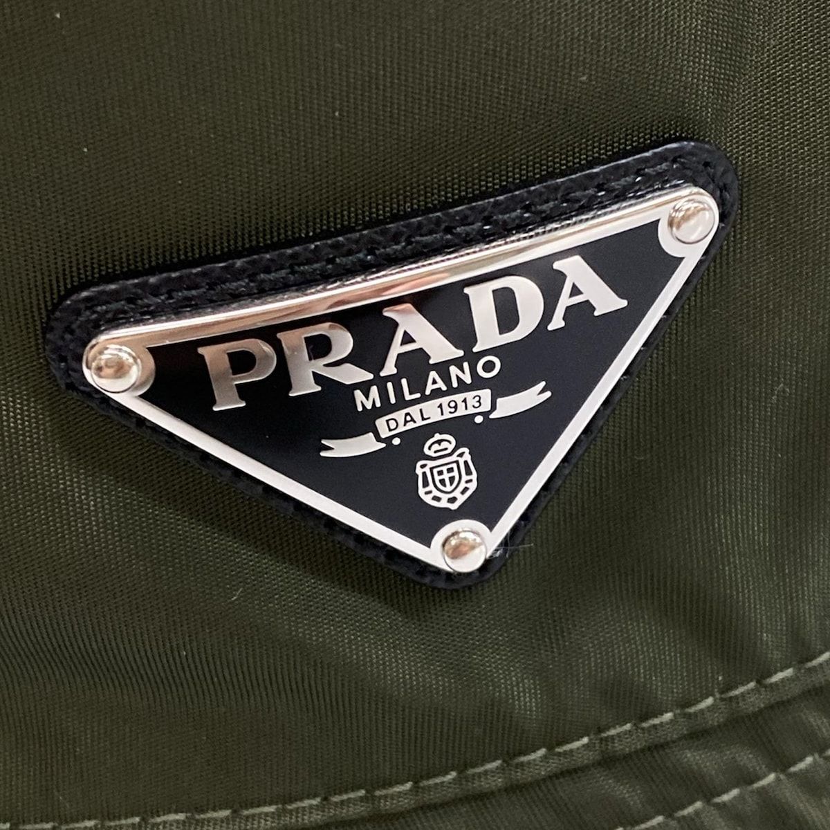 PRADA(プラダ) ハット M 2HC137 2DMI カーキ 2022年/トライアングル