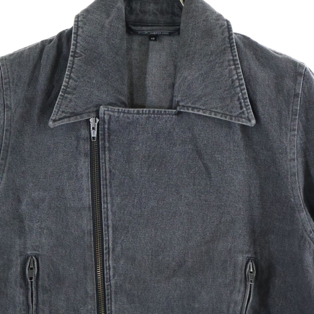 RAF SIMONS (ラフシモンズ) 05SS ダブル ライダース デニム ジャケット